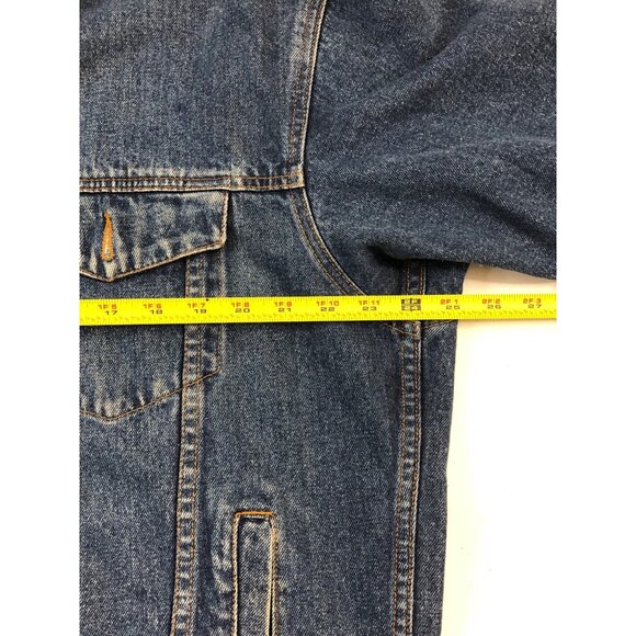 Austin Clothing Co. Blue Denim Jacket Mens XL Button-Up Heavyweight 100% Cotton - Picture 11 of 15